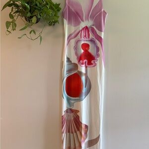 Floral Abstract Maxi Dress